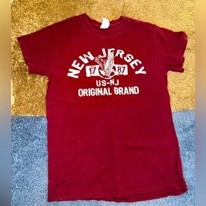 Small Maroon New Jersey TShirt